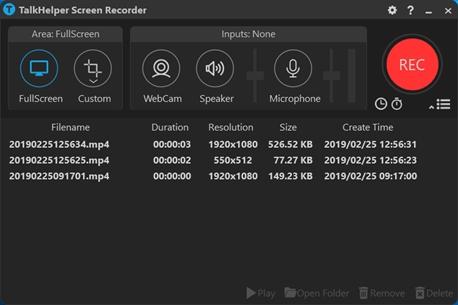 TalkHelperScreenRecorder,录屏.