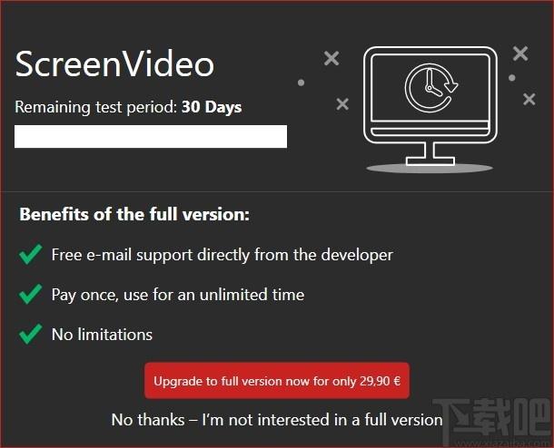 ScreenVideo下载,视频录像工具,屏幕录像,屏幕录制
