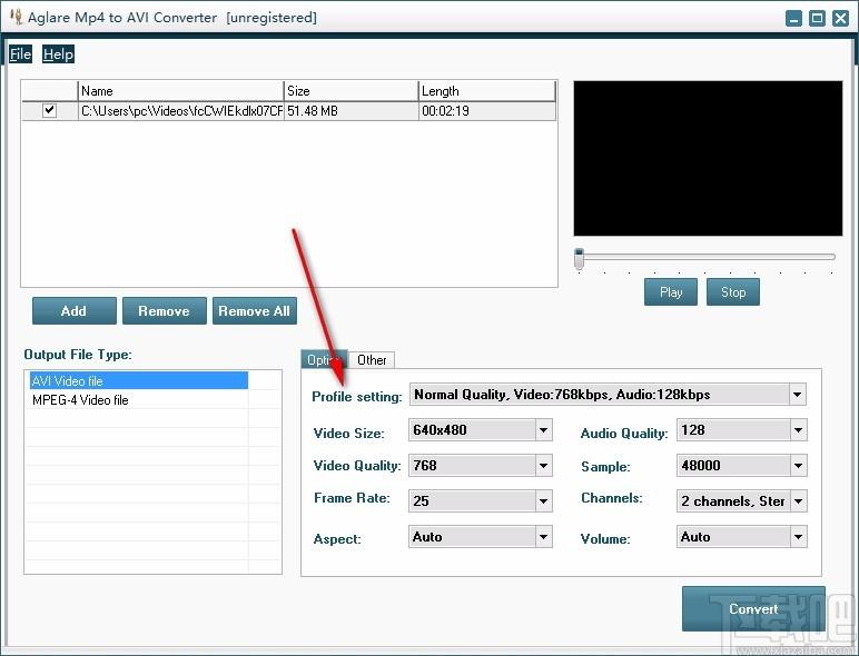 Aglare Mp4 to AVI Converter下载,mp4转avi转换器