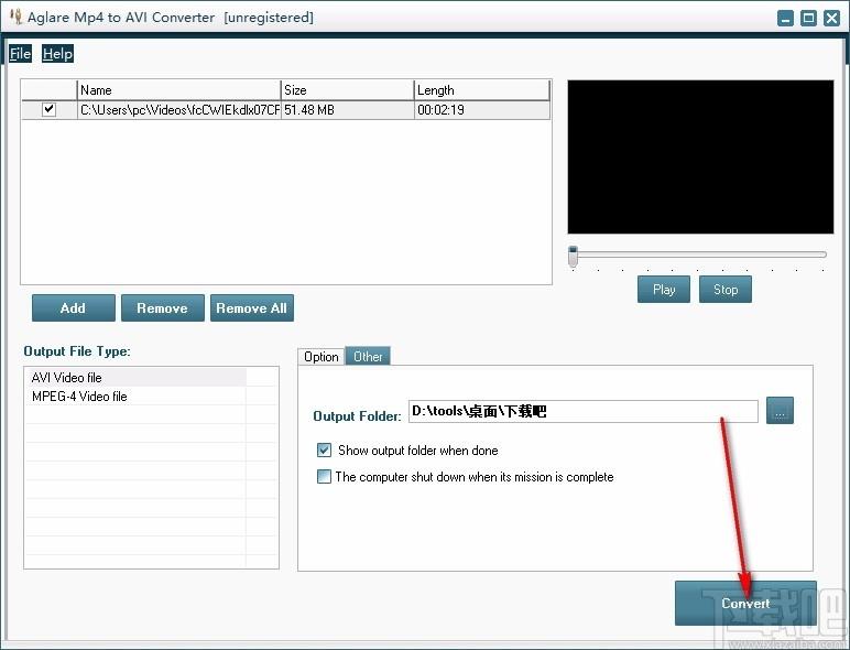 Aglare Mp4 to AVI Converter下载,mp4转avi转换器