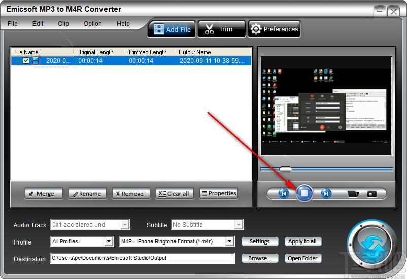 Emicsoft MP3 to M4R Converter下载,MP3转M4R转换器